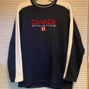 Men’s retro 80s Canadian athletics Crewneck sweatshirt. US small.